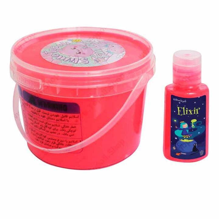 ژل بازی واتر بلک لایت صورتی با محلول جادویی کد slime145